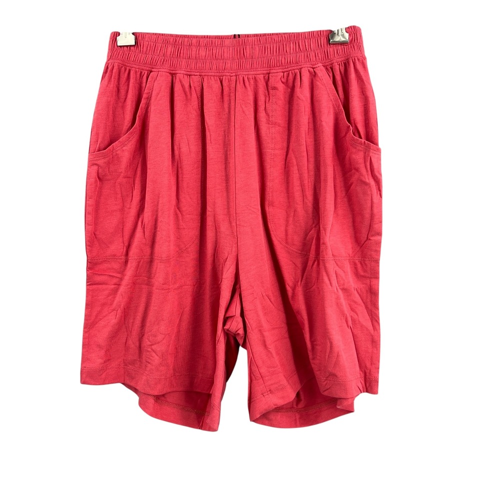 Universal Standard Lounge Shorts Holly Berry Red Pima Cotton Size 4XS (00-0) New